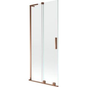 Parawan nawannowy rozsuwany Mexen Velar L różowe złoto 85x150 cm 1 szt.