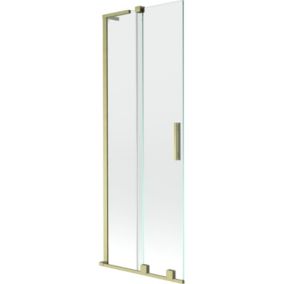 Parawan nawannowy rozsuwany Mexen Velar L transparent złoty 70x150 cm 1 szt.