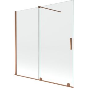 Parawan nawannowy rozsuwany Mexen Velar różowe złoto 160x150 cm 1 szt.