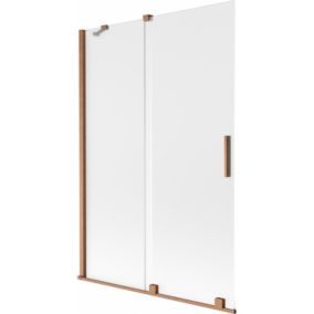 Parawan nawannowy rozsuwany Mexen Velar szron 120x150 cm 1 szt.