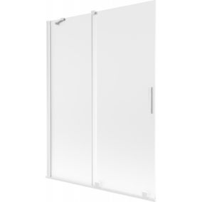 Parawan nawannowy rozsuwany Mexen Velar szron 130 x 150 cm 1 szt.