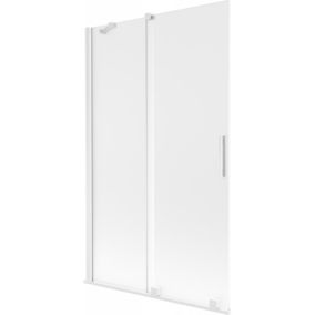 Parawan nawannowy rozsuwany Mexen Velar szron/biały 110x150 cm 1 szt.