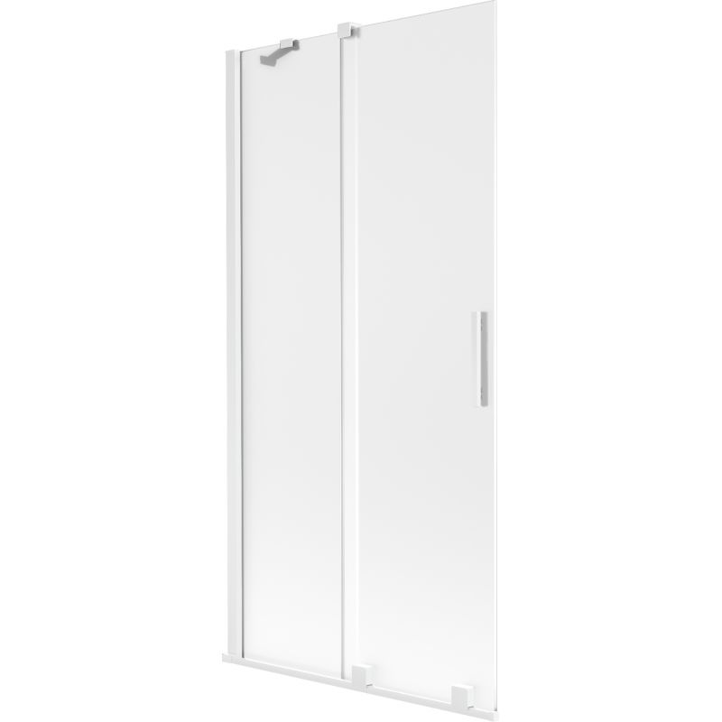 Parawan nawannowy rozsuwany Mexen Velar szron biały 90 x 150 cm 1 szt.