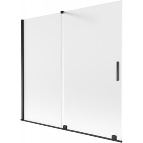 Parawan nawannowy rozsuwany Mexen Velar szron czarny 170x150 cm 1 szt.