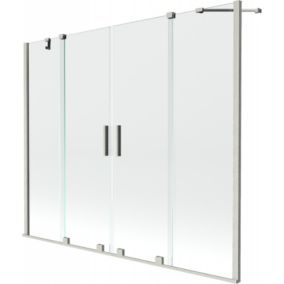 Parawan nawannowy rozsuwany Mexen Velar transparent 180 x 150 cm 1 szt.