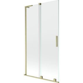 Parawan nawannowy rozsuwany Mexen Velar złoty 100 x 150 cm 1 szt.