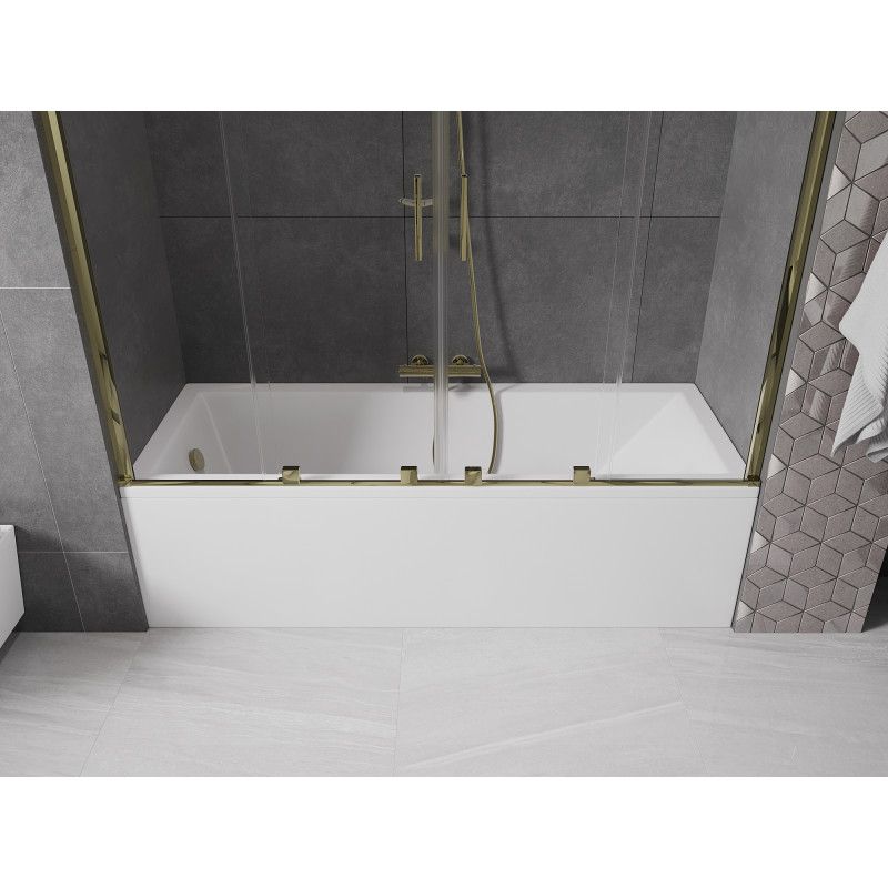 Parawan nawannowy rozsuwany Mexen Velar złoty 200x150 cm 1 szt.