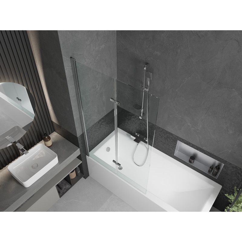 Parawan nawannowy ruchomy Mexen Castor transparent 100x150 cm 1 szt.