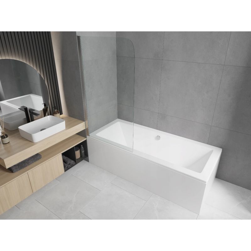 parawan nawannowy ruchomy Mexen Felix chrom transparent 75x140 cm 1 szt.