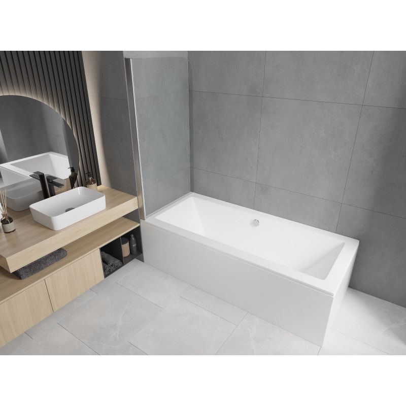 parawan nawannowy ruchomy Mexen Felix chrom transparent 75x140 cm 1 szt.
