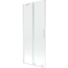 Parawan nawannowy ruchomy Mexen Velar biały transparent 85x150 cm 1 szt.