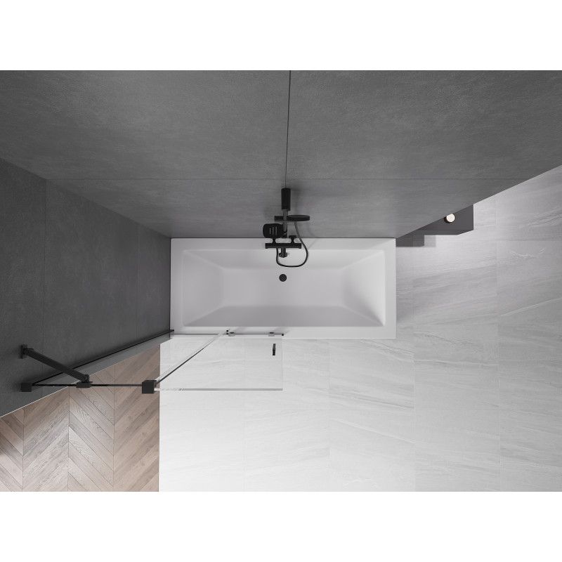 Parawan nawannowy ruchomy Mexen Velar czarny 90x150 cm 1 szt.