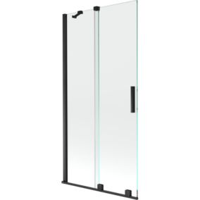 Parawan nawannowy ruchomy Mexen Velar czarny 90x150 cm 2 szt.