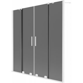 Parawan nawannowy ruchomy Mexen Velar grafit/biały 140x150 cm 1 szt.
