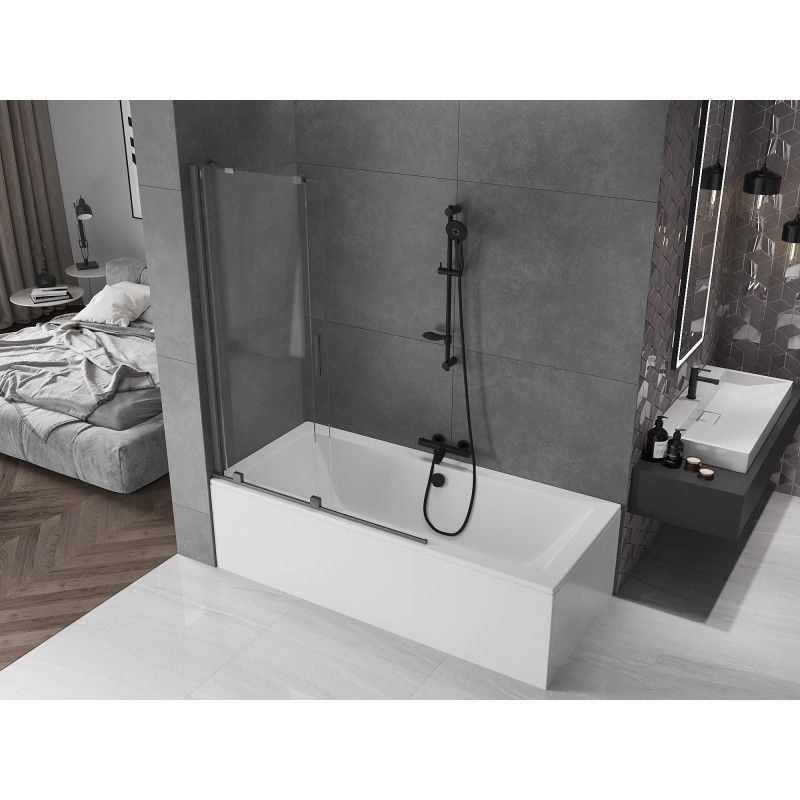 Parawan nawannowy ruchomy Mexen Velar gun gray 120 x 150 cm 1 szt.