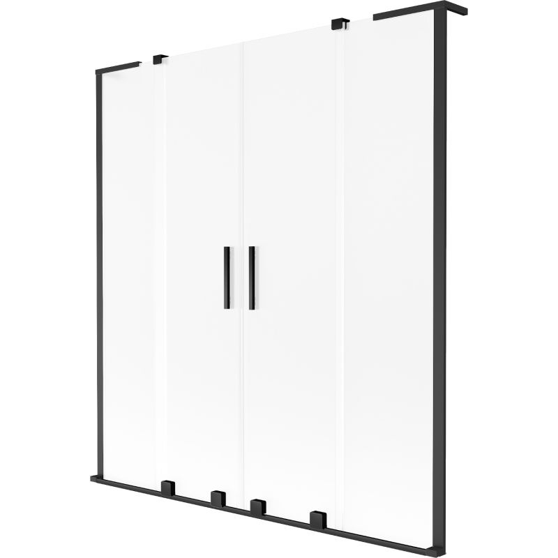 Parawan nawannowy ruchomy Mexen Velar L czarny 160x150 2 szt.