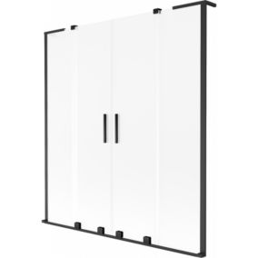 Parawan nawannowy ruchomy Mexen Velar L czarny 160x150 2 szt.
