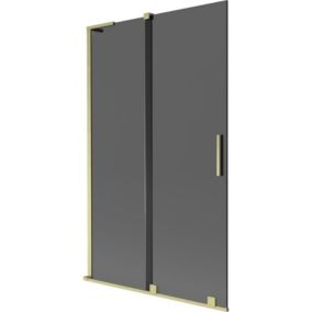 Parawan nawannowy ruchomy Mexen Velar L grafit złoty 110x150 cm 1 szt.