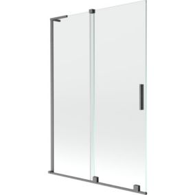 Parawan nawannowy ruchomy Mexen Velar L gun gray 120x150 cm 1 szt.