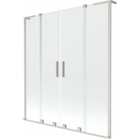Parawan nawannowy ruchomy Mexen Velar L transparent 140x150 cm 1 szt.