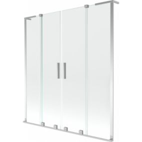 Parawan nawannowy ruchomy Mexen Velar L transparent 140x150 cm  896-140-003-02-01 1 szt.