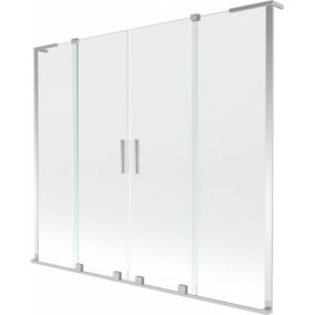 Parawan nawannowy ruchomy Mexen Velar L transparent 170x150 cm  896-170-003-02-01 1 szt.
