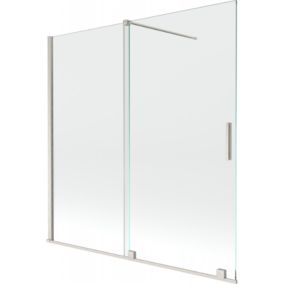 Parawan nawannowy ruchomy Mexen Velar nikiel szczotkowany 160x150 cm 1 szt.