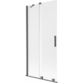 Parawan nawannowy ruchomy Mexen Velar szron gun gray szczotkowany 90x150 1 szt.