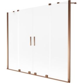 Parawan nawannowy ruchomy Mexen Velar szron różowe złoto 190x150 cm 1 szt.