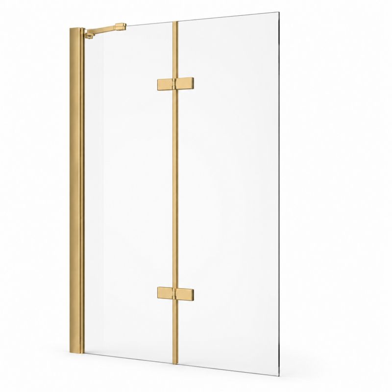 Parawan nawannowy Silla Garett 2-skrzydłowy ruchomy złoty szczotkowany 100 x 150 cm 1 szt.