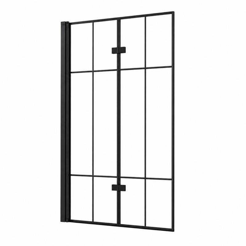Parawan nawannowy Silla Hamilton 2-skrzydłowy ruchomy czarny 120 x 150 cm 1 szt.