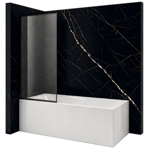 Parawan nawannowy Silla Madison 1-skrzydłowy fix czarny 80 x 140 cm 1 szt.