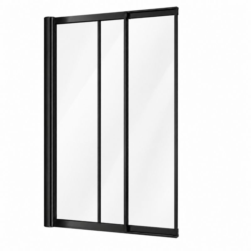Parawan nawannowy Silla Spencer 2-skrzydłowy rozsuwany czarny 120 x 150 cm 1 szt.