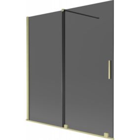 Parawan nawannowy skrzydłowy Mexen Velar grafitowy/złoty 150x150 cm 1 szt.