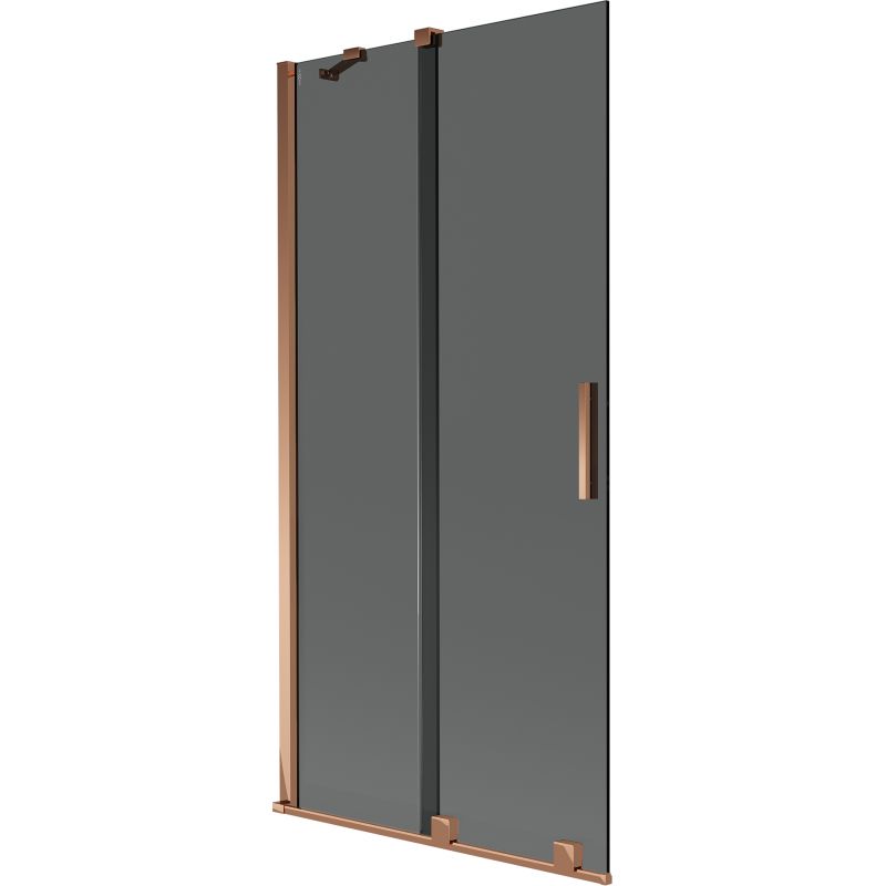 Parawan nawanny 2-skrzydłowy Mexen Velar grafit/różowe złoto 95x150 cm 1 szt.