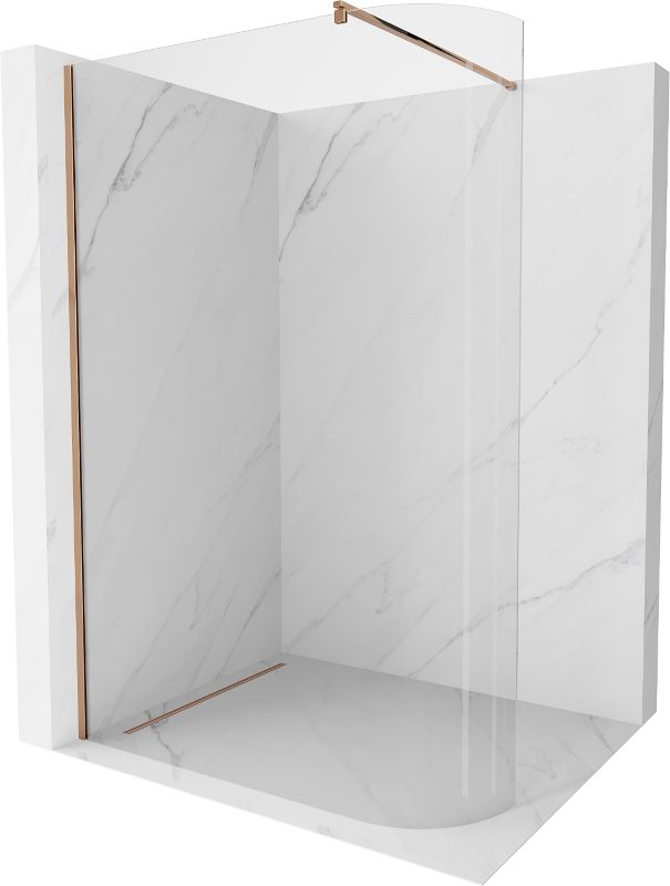 Parawan prysznicowy Mexen Kioto różowe złoto 100x200 cm 1 szt.