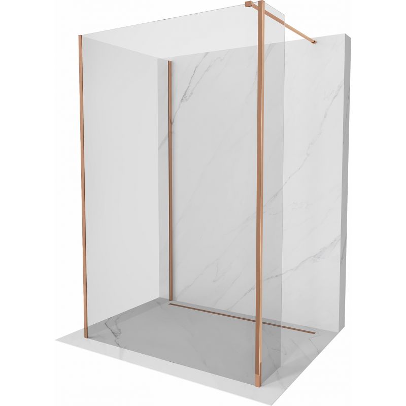 Parawan prysznicowy Mexen Kioto różowe złoto 130x90x40 cm 1 szt.