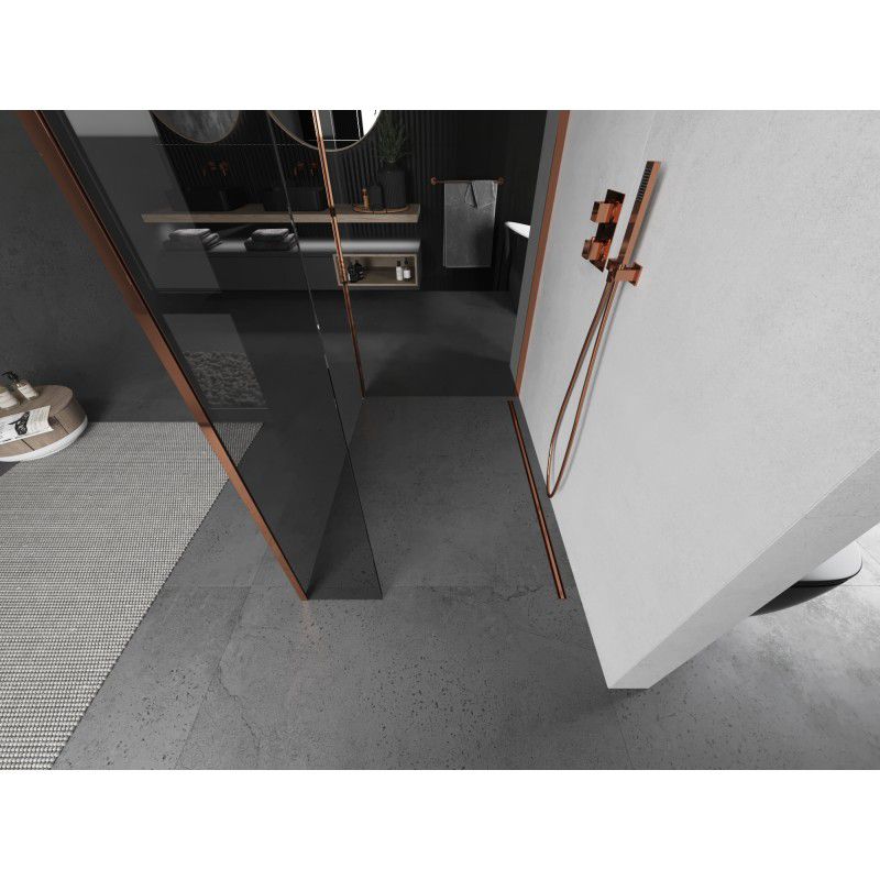 Parawan prysznicowy Mexen Kioto różowe złoto 130x90x40 cm 1 szt.