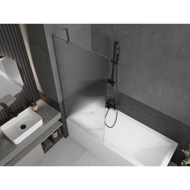 Parawan stały Mexen Next gun gray 80x150 cm 1 szt.