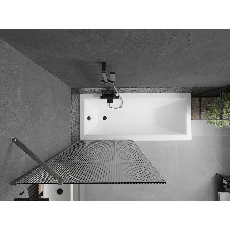 Parawan stały Mexen Next gun gray 80x150 cm 1 szt.