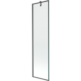 Parawan wannowy Mexen Next czarny wzór 50x150 cm 1 szt.