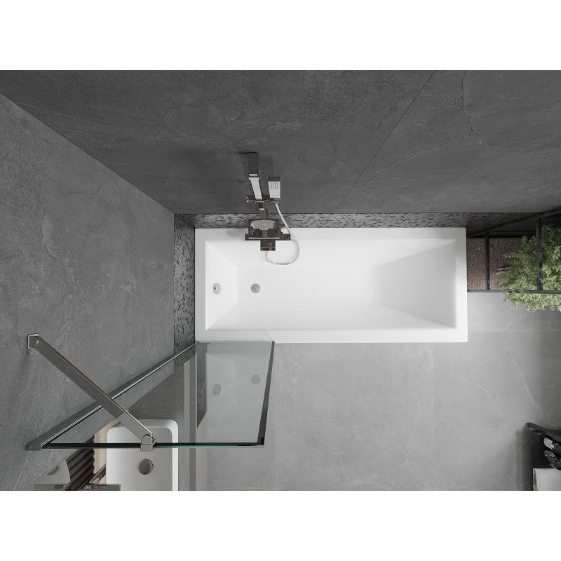 Parawan wannowy Mexen Next czarny wzór 50x150 cm  895-050-000-00-70-01 1 szt.