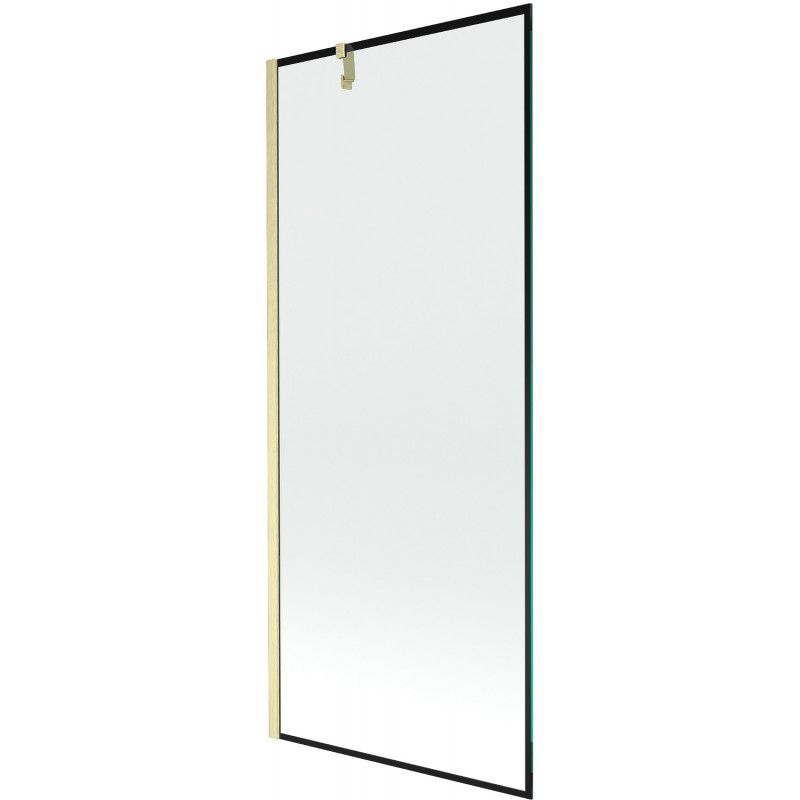 Parawan wannowy Mexen Next czarny wzór 80x150 cm 1 szt.