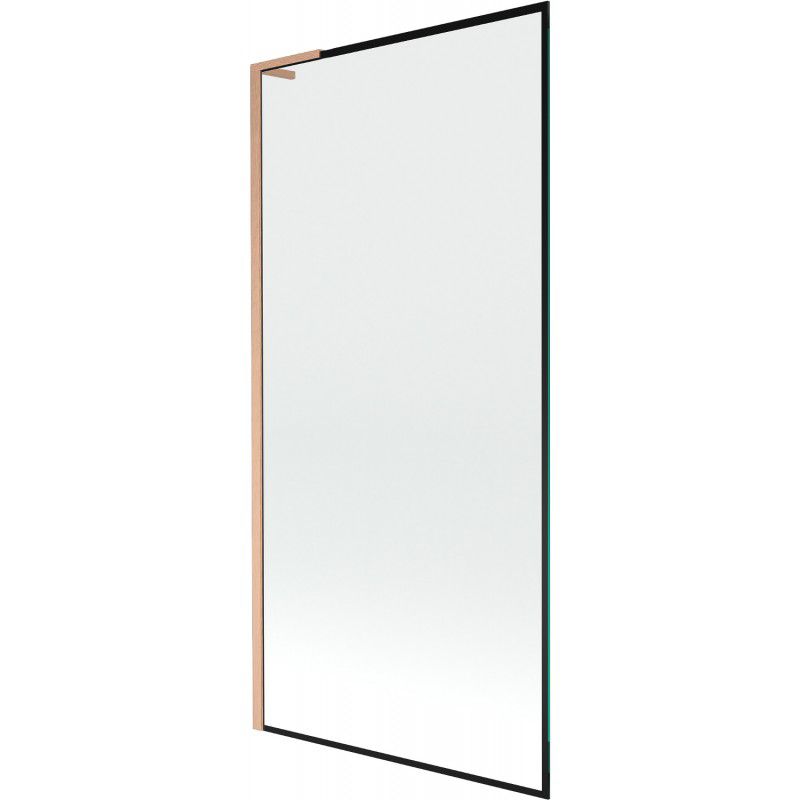 Parawan wannowy Mexen Next L czarny wzór 90 x 150 cm 1 szt.