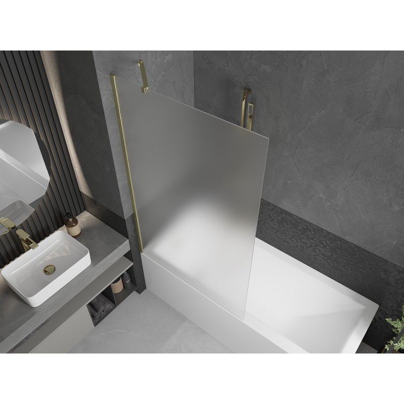 Parawan wannowy Mexen Next szron złoty 100x150 cm 1 szt.