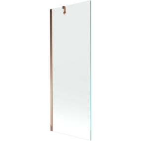 Parawan wannowy Mexen Next transparentny różowe złoto 70x150 cm 1 szt.