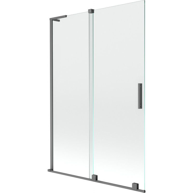 Parawan wannowy Mexen Velar L gun metal 120x150 cm 1 szt.