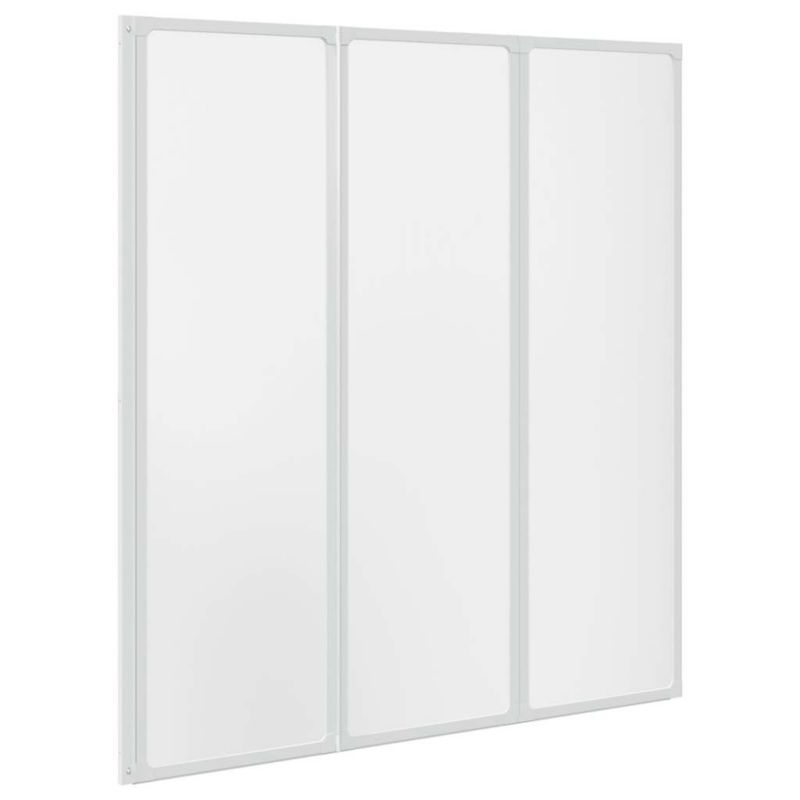 Parawan WaszeMeble Składany Aluminiowy Biały WM-140785 1 szt.
