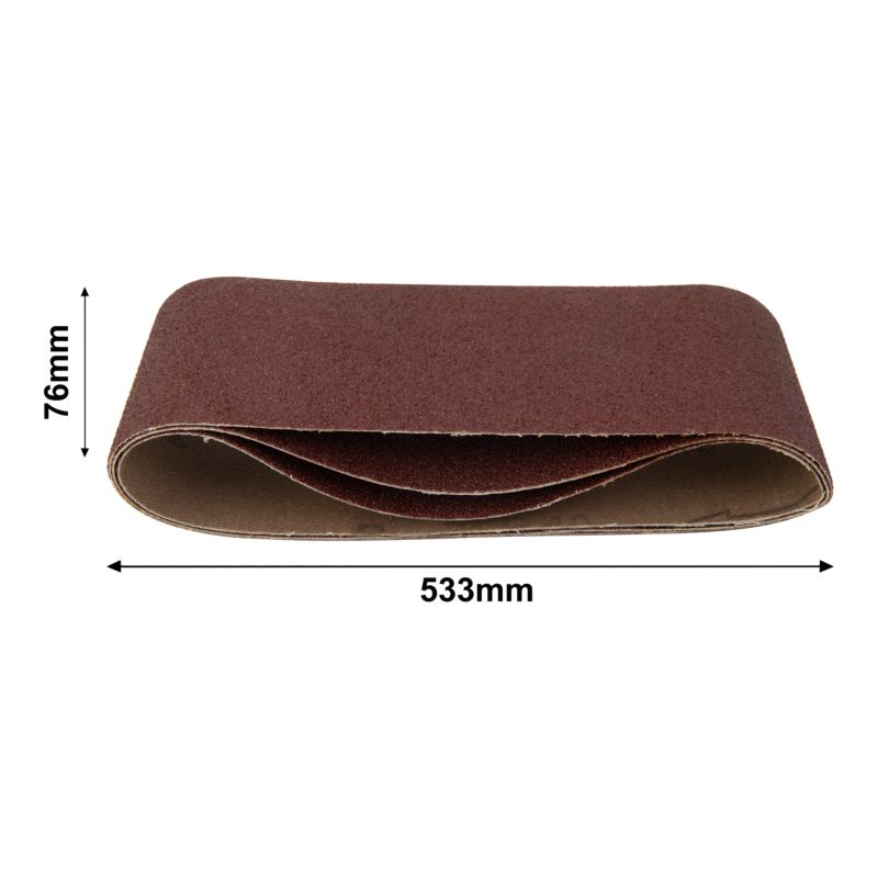 Pas bezkońcowy Mac Allister 76 x 533 mm P120 3 sztuki