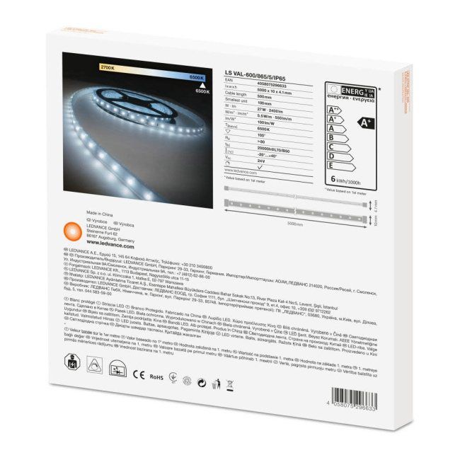 Pasek LED Ledvance 6500 K IP65 5 m 24 V